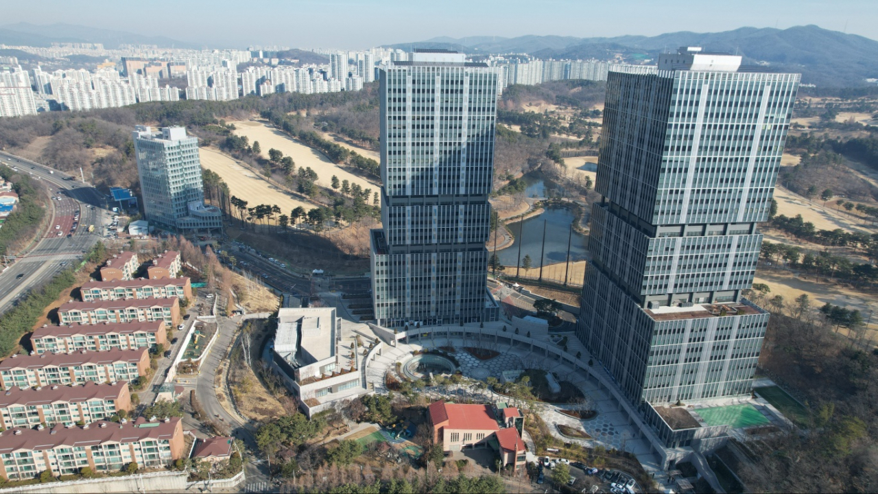 기흥구 도심에 들어선 기흥 CIT밸리 전경[용인시 제공]