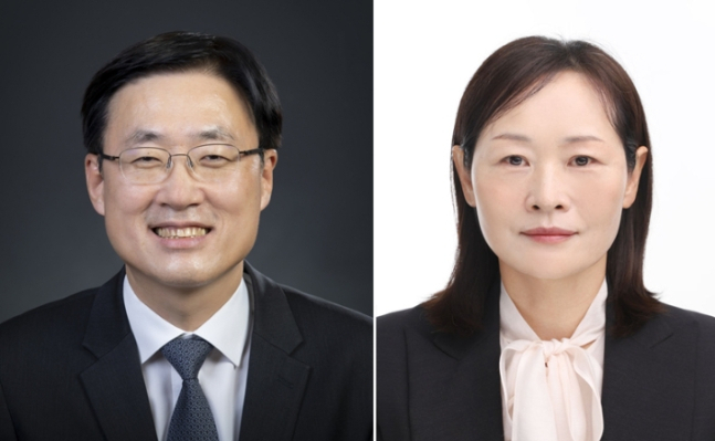 김형두(오른쪽)·정정미 헌법재판관 후보자[연합]