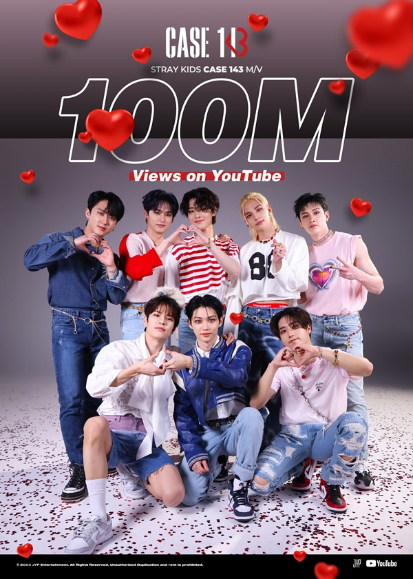 Today's K-pop] Stray Kids tops 100m views with 'Case 143