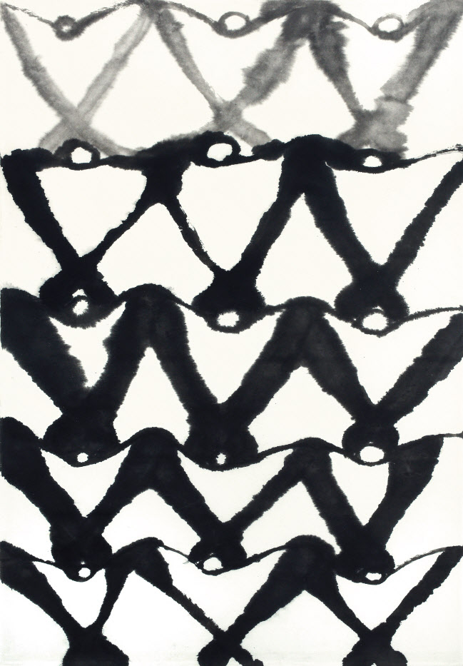 서세옥, 무제, 종이에 수묵, 160.3&times;111.5cm, 1997