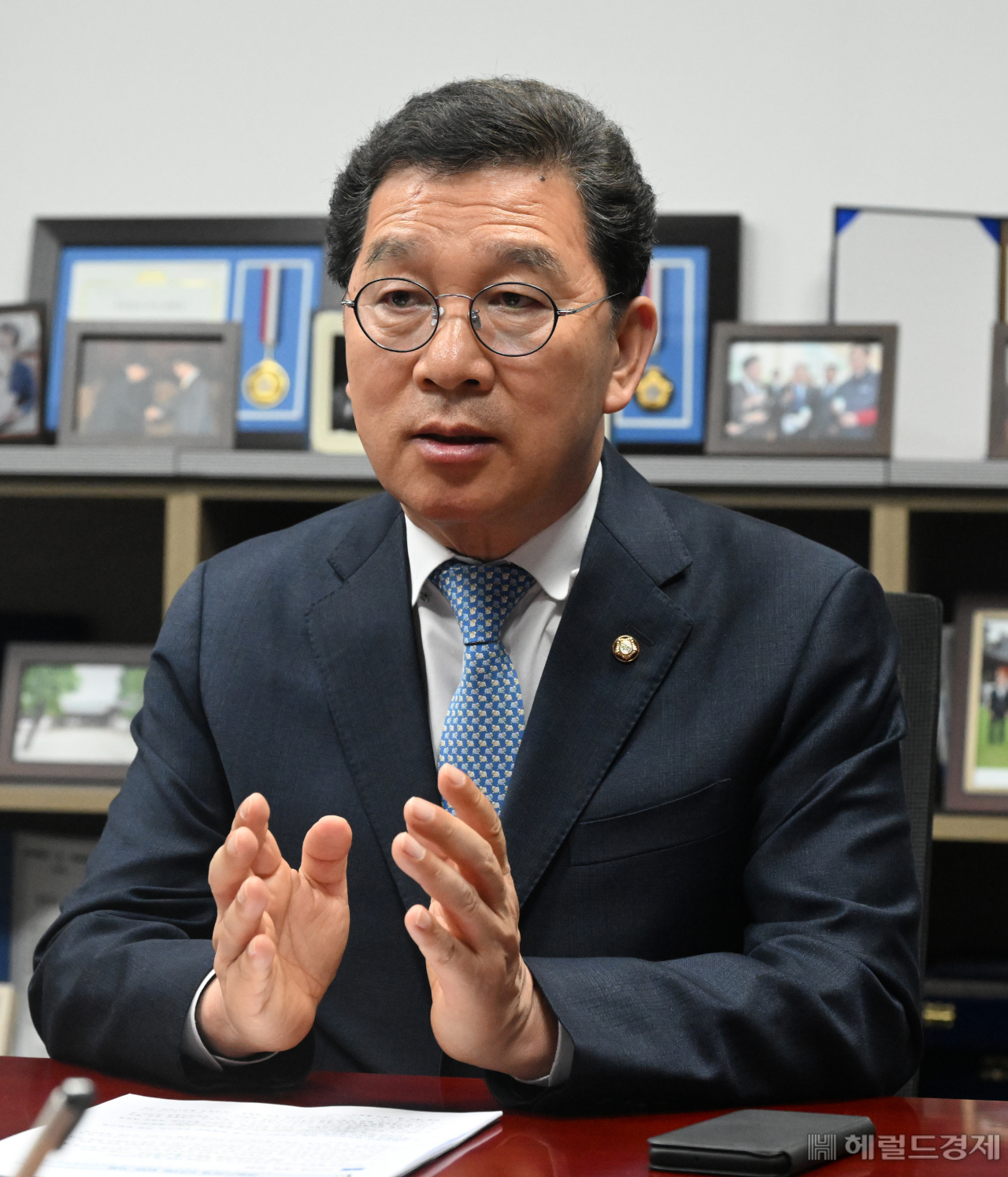 신정훈 더불어민주당 의원이 최근 서울 영등포구 여의도 국회 의원회관에서 헤럴드경제와 인터뷰를 하고 있다. 임세준 기자
