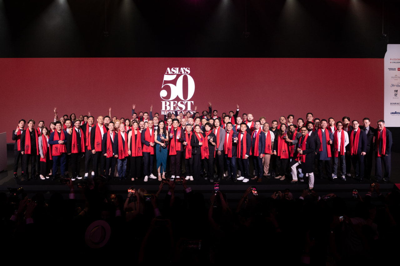 ‘2023아시아 50 베스트 레스토랑’의 수상자들 [사진=2023아시아 50 베스트 레스토랑(Asia’s 50 Best Restaurants)]