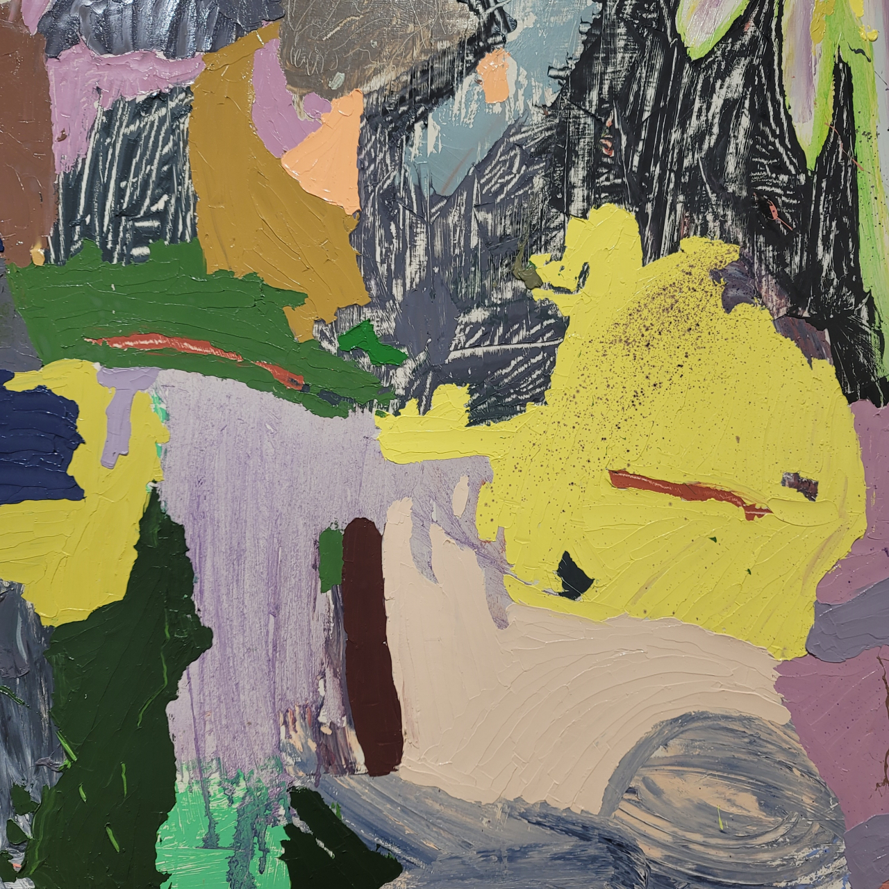호아킨 보스, Untitled, 2023, Oil on wood panel, 부분 확대 [헤럴드 DB]