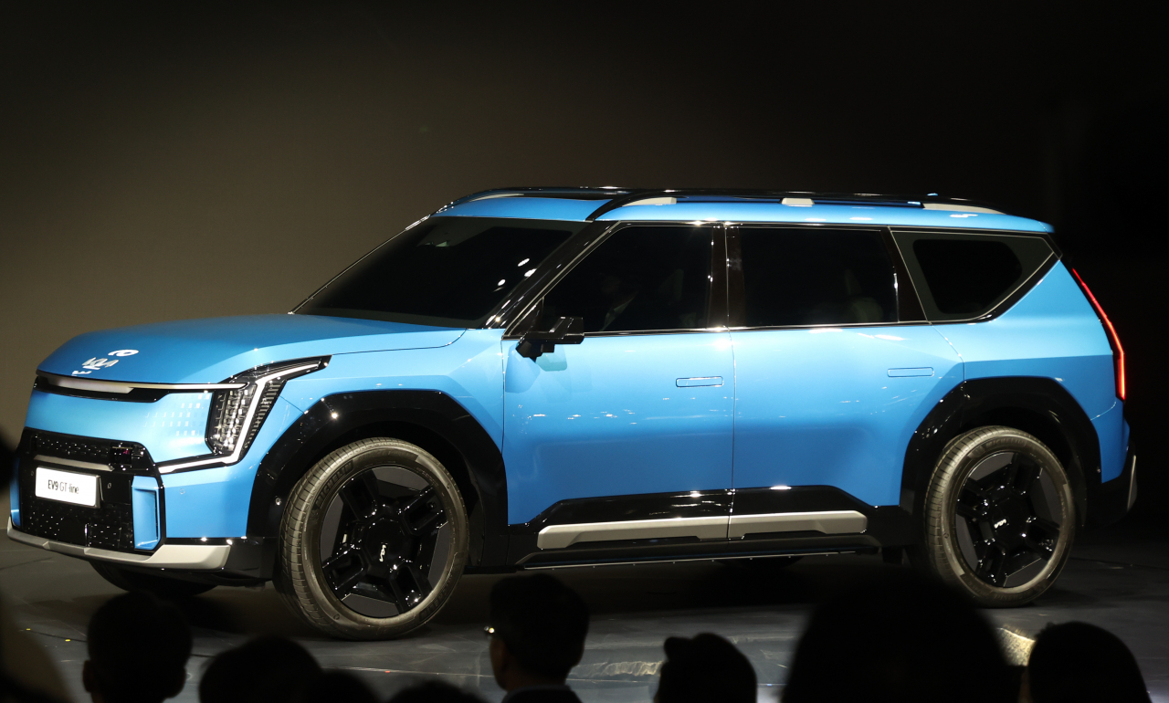 기아 첫 대형 전동화 SUV ‘EV9’. [연합]