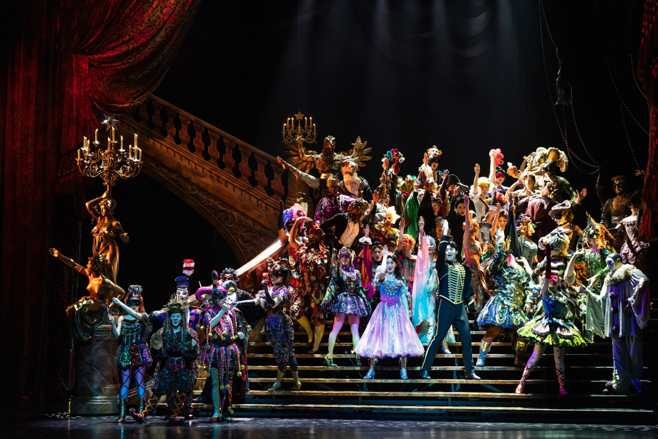 Actors perform "Masquerade" during the second act of "The Phantom of the Opera." (S&CO)