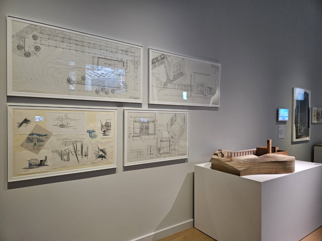 An installation view of "“Tadao Ando &ndash; Youth" at Museum SAN in Wonju, Gangwon Province (Park Yuna/The Korea Herald)