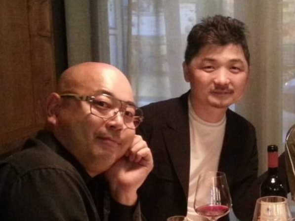 김범수(오른쪽) 카카오 창업자와 남궁훈 전 카카오 대표[출처 김정호 베어베터 대표 페이스북]
