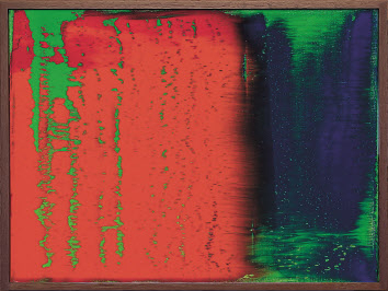 게르하르트 리히터, Gr n-Blau-Rot, 1993, Oil on canvas, 39.8 x 27.7cm [아트부산 제공]