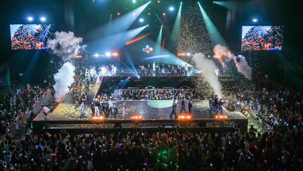 CJ ENM이 지난 3월 중순 태국 방콕에서 개최한 ‘KCON 2023 THAILAND’의 모습.[CJ ENM 제공]