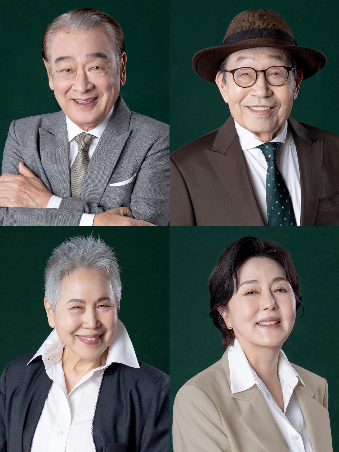 연슷 ‘장수상회-라스트 댄스’의 이순재 신구 김성녀 박정자(왼쪽부터) [극단장수상회 제공]