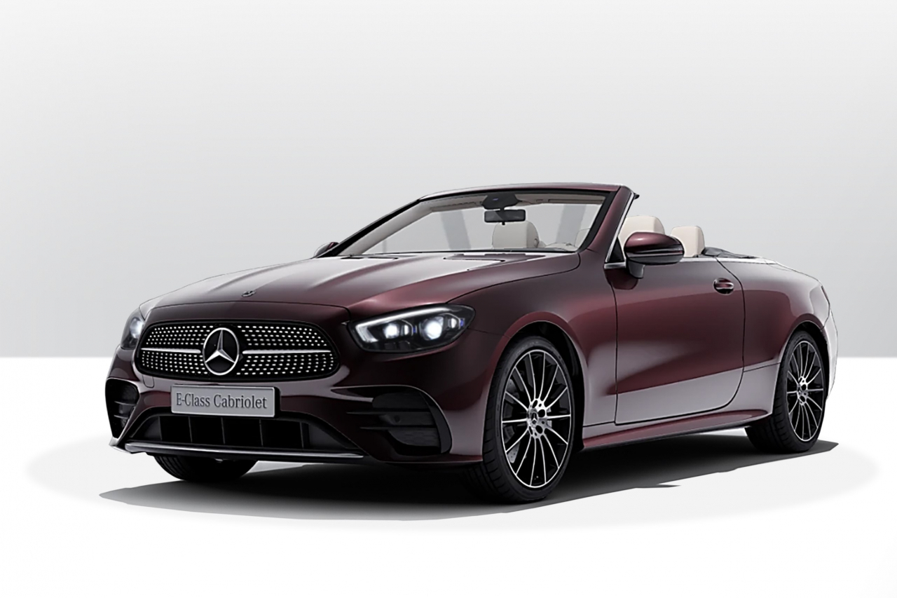 메르세데스-벤츠 E 450 4MATIC 카브리올레 루벨라이트 레드 메탈릭. [메르세데스-벤츠 코리아 제공]