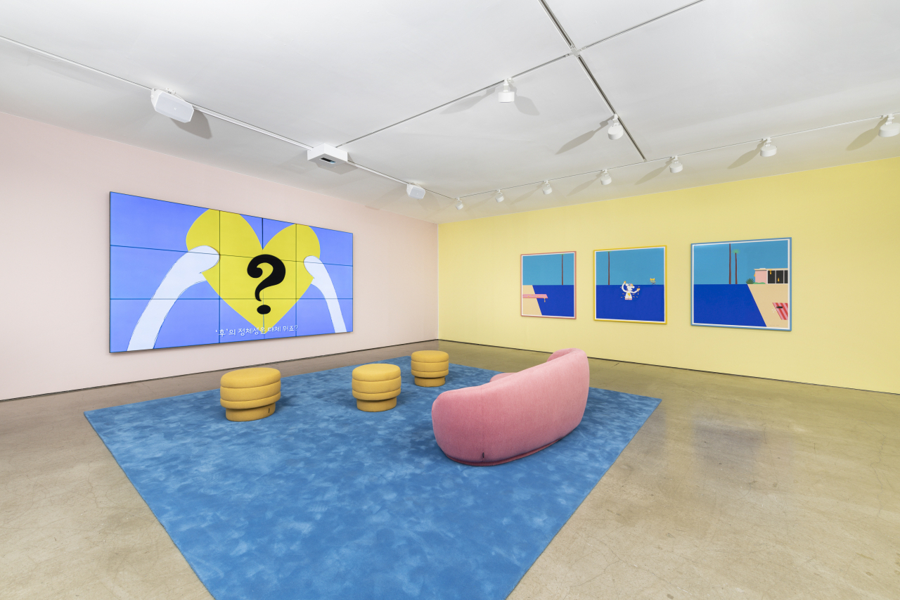 An installation view of "Whoseum of Who?" at Gallery Hyundai in Seoul (Gallery Hyundai)