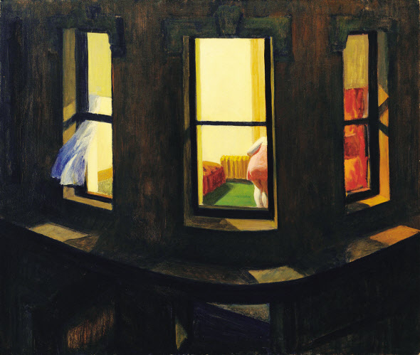 〈밤의 창문〉, 1928, 캔버스에 유채, 73.7 &times; 86.4 cm, 뉴욕 현대미술관, 존 헤이 휘트니 기증 1940 [서울시립미술관 제공]