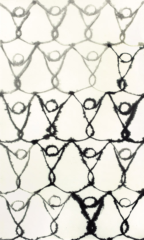 서세옥, 춤추는 사람들, 종이에 수묵, 163.5&times;96.5cm, 2000년도 추정