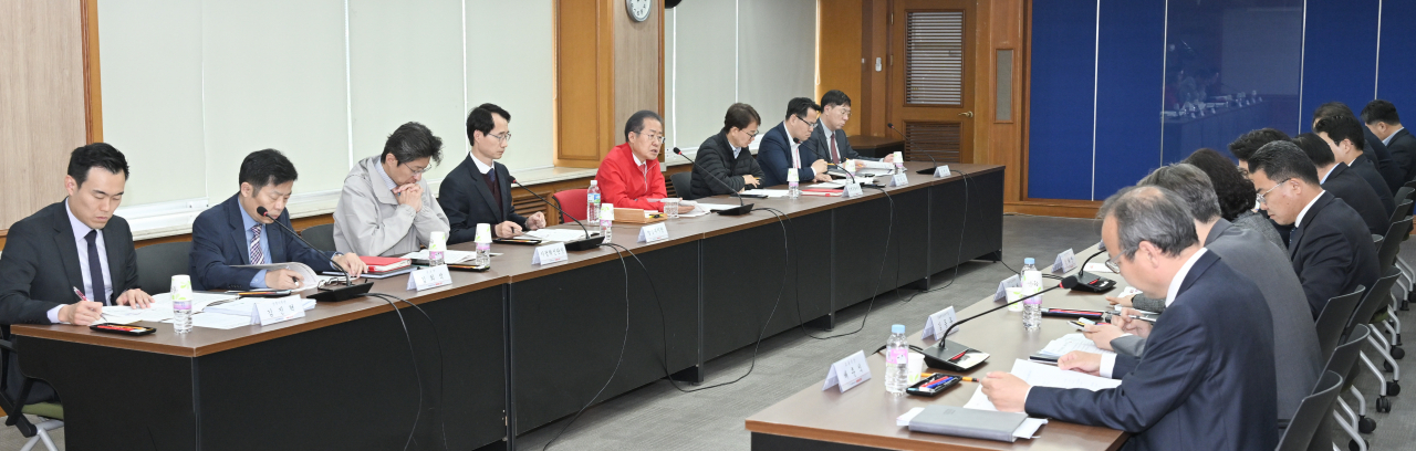 대구시 실국별 추진계획 보고회 모습.[대구시 제공]