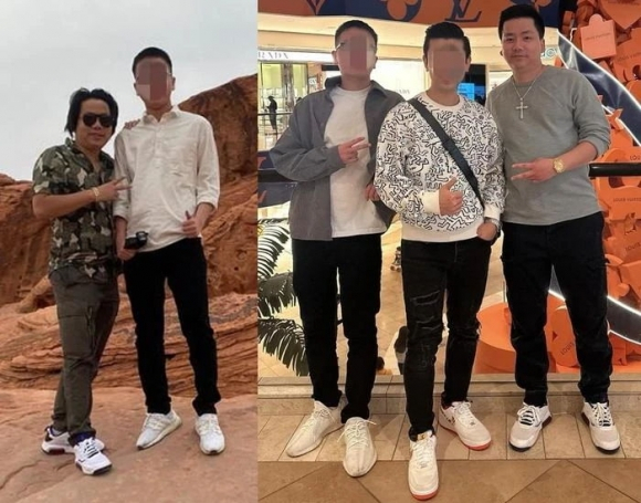코아 퍼그(왼쪽 사진 속 왼쪽·오른쪽 사진 속 맨 오른쪽) 가 공개한 사지연장술 전후 사진. [SNS 캡처]