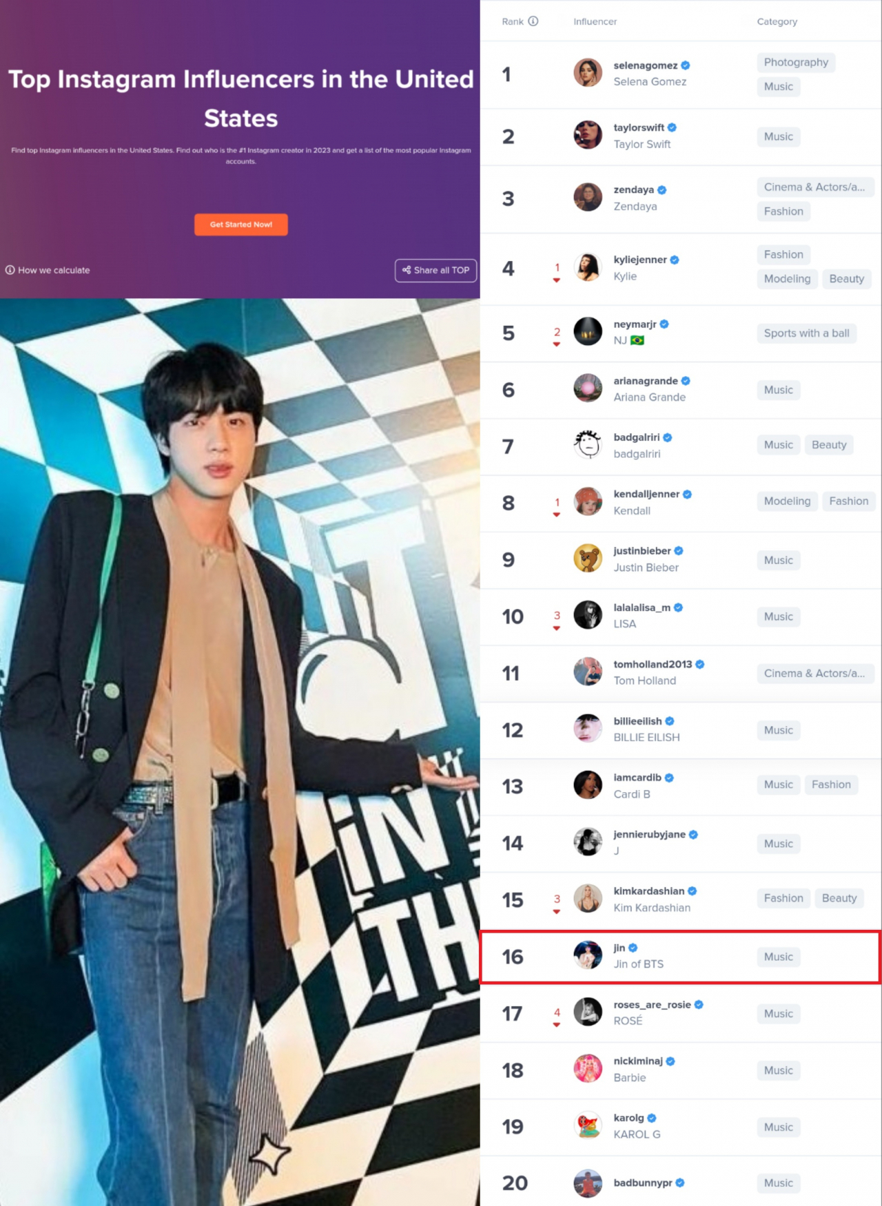 방탄소년단 진. 하이프 오디터