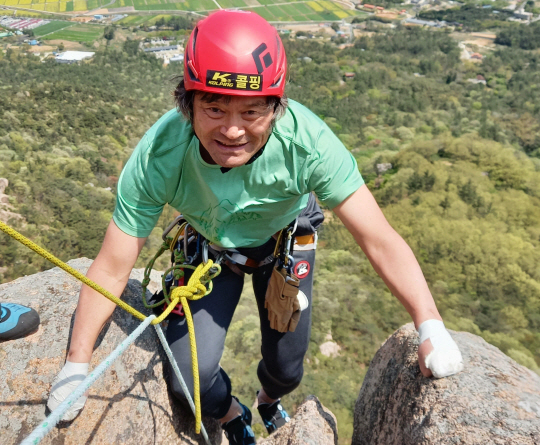 고 김홍빈 대장의 클라이밍 모습[헤럴드DB]