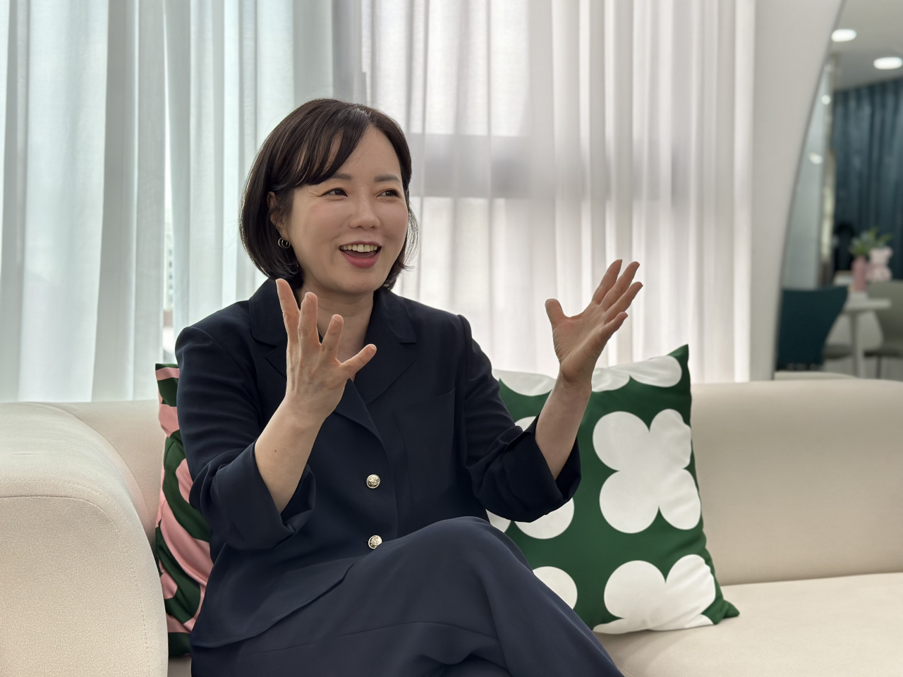 김금주 여성복 디자이너 브랜드 ‘제로스트릿’ 대표. 신주희 기자