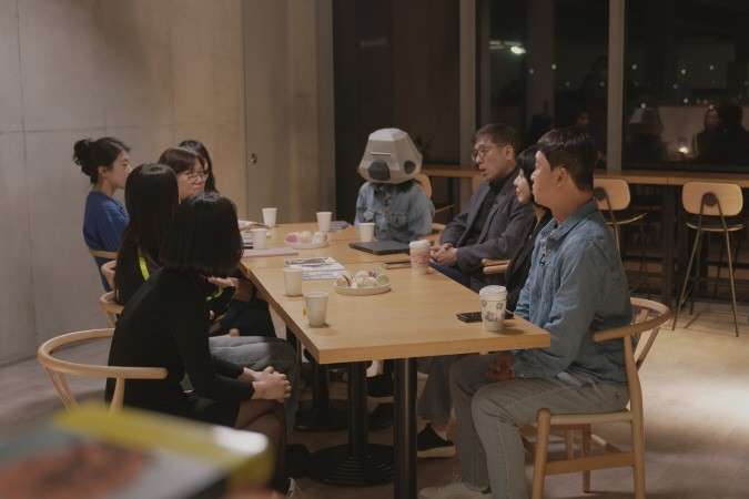 Writers of "Manifesto" take part in a discussion for KBS documentary program “Docu Insight,” which aired on April 13. (KBS)