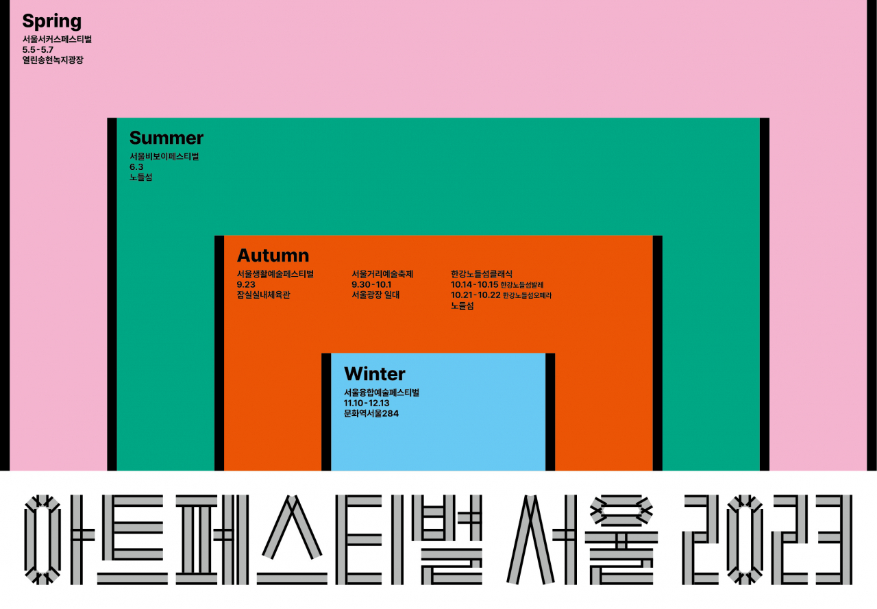 아트페스티벌 서울 2023 홍보 포스터. [서울시 제공]