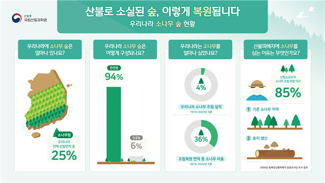 산림과학원의 산불 피해지 복원 로드맵