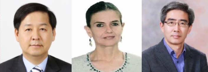 왼쪽부터 구윤철 전 국무조정실장, 티지아나 보나페이스(Tiziana Bonapace) 아시아태평양경제사회이사회(UNESCAP) 정보통신(ICT)·재난관리실장과 홍종호 서울대학교 환경대학원 교수[한국개발연구원(KDI) 제공]