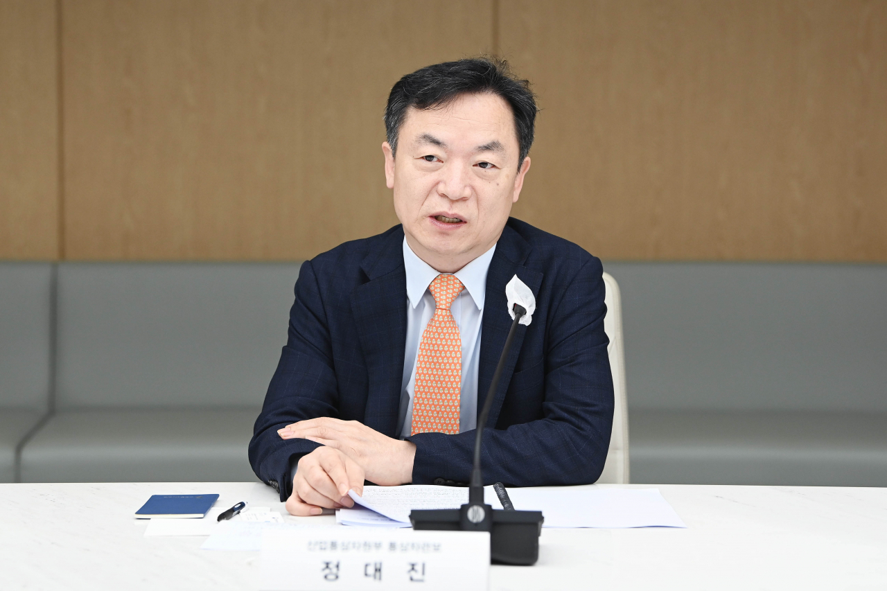 정대진 산업통상자원부 통상차관보 [연합］