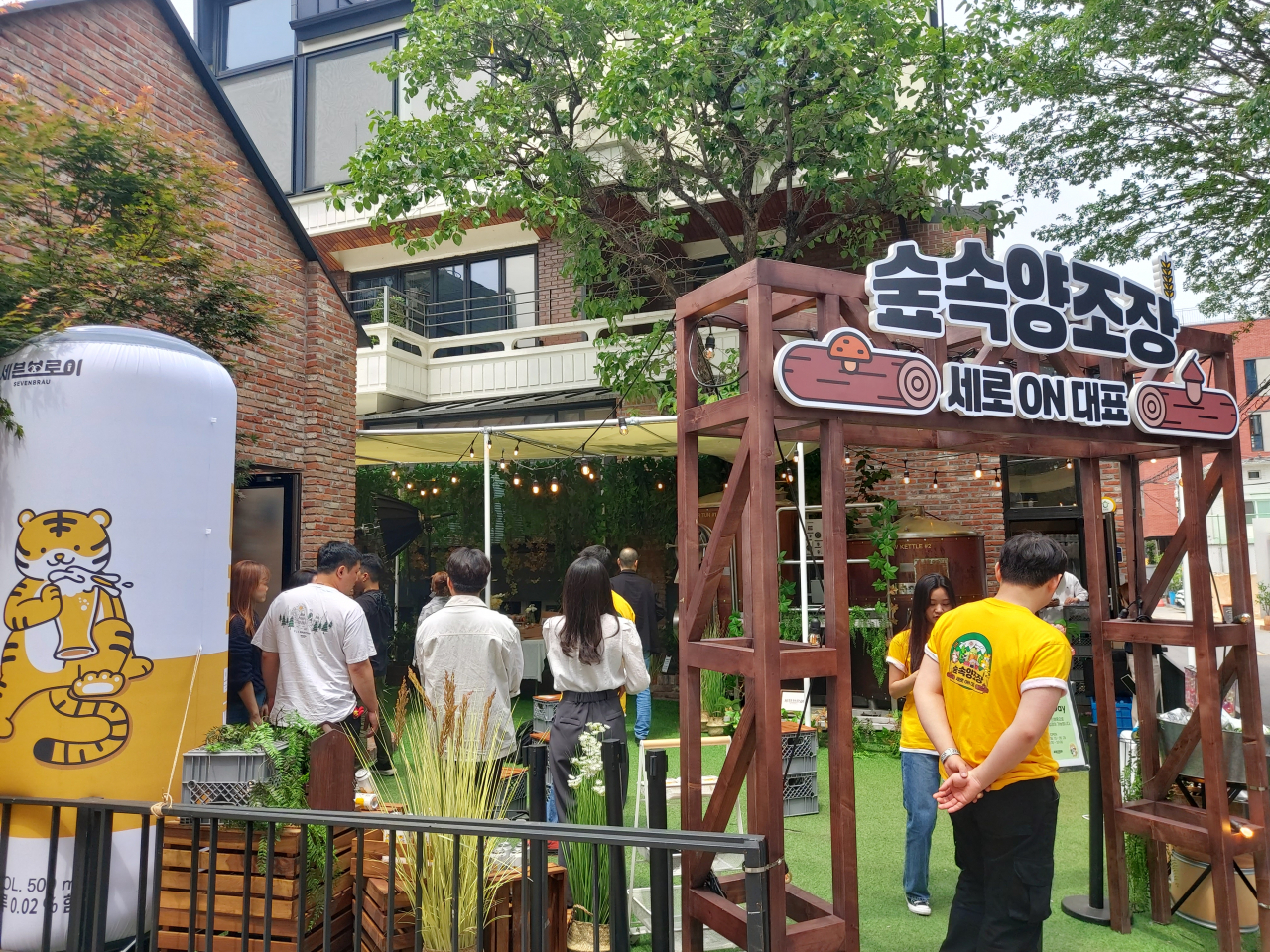 12일 서울 성동구에 위치한 세븐브로이 대표밀맥주 팝업스토어의 모습. 김희량 기자