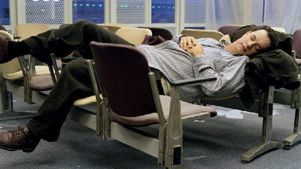 A scene from “The Terminal” starring Tom Hanks. The 2004 film is partially inspired by the true story of the 18 years Mehran Karimi Nasseri spent living inside Terminal 1 of Paris Charles de Gaulle Airport, France, from 1988 to 2006. (DreamWorks)