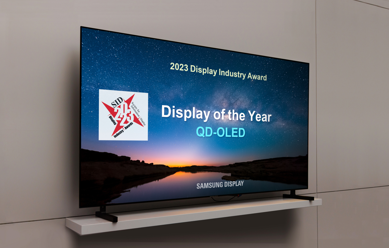 정보디스플레학회(SID)로부터 ‘올해의 디스플레이(Display of the Year)’로 선정된 삼성디스플레이의 ‘QD-OLED’[삼성디스플레이 제공]