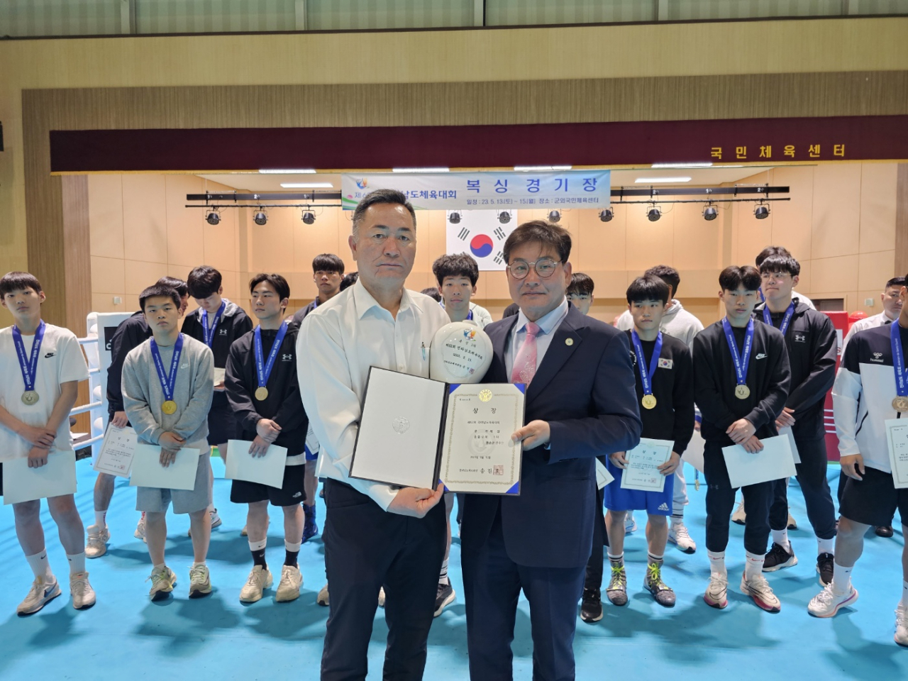 도민체전에 출전한 화순군 선수단