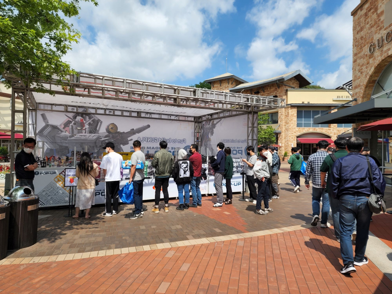 지난해 5월 여주 프리미엄 아울렛에서 열린 건담베이스 팝업 스토어 [신세계사이먼 제공]