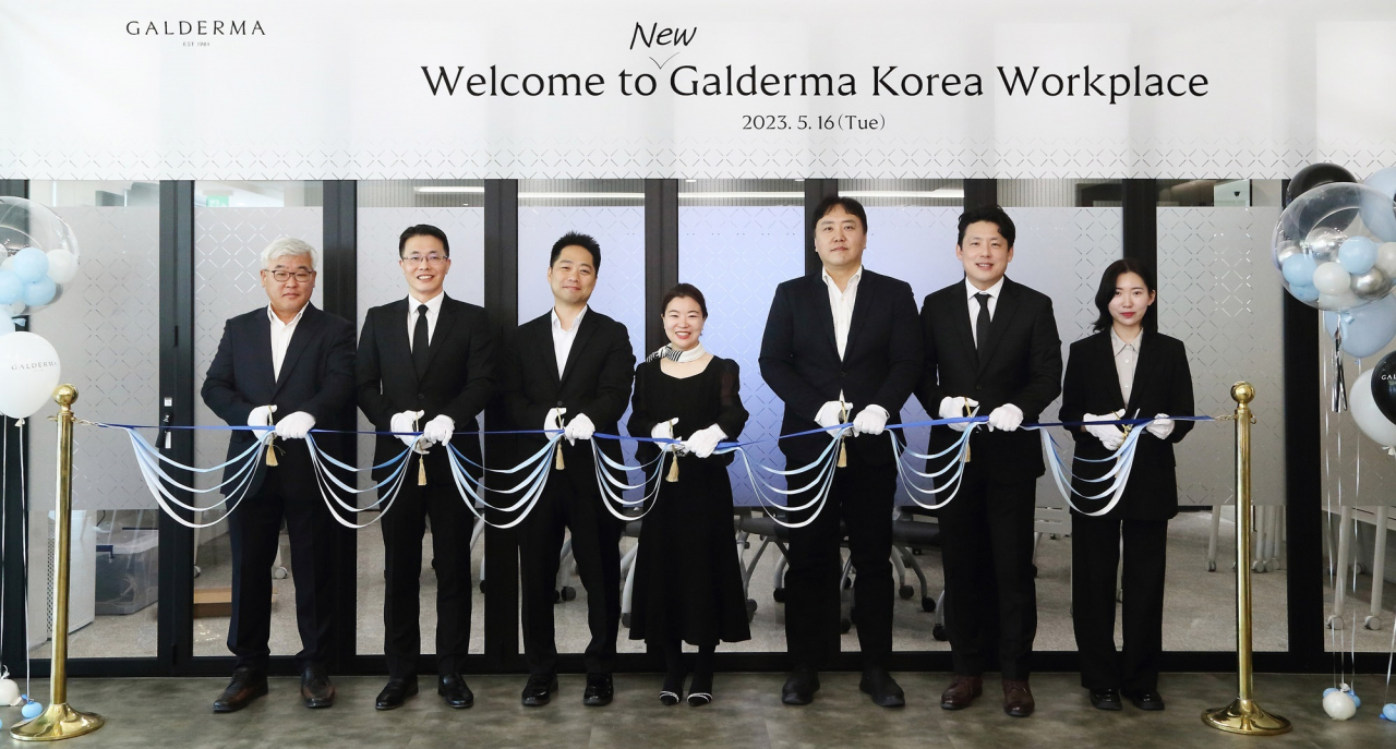 갈더마코리아 신사옥 이전 개소식[회사 제공]