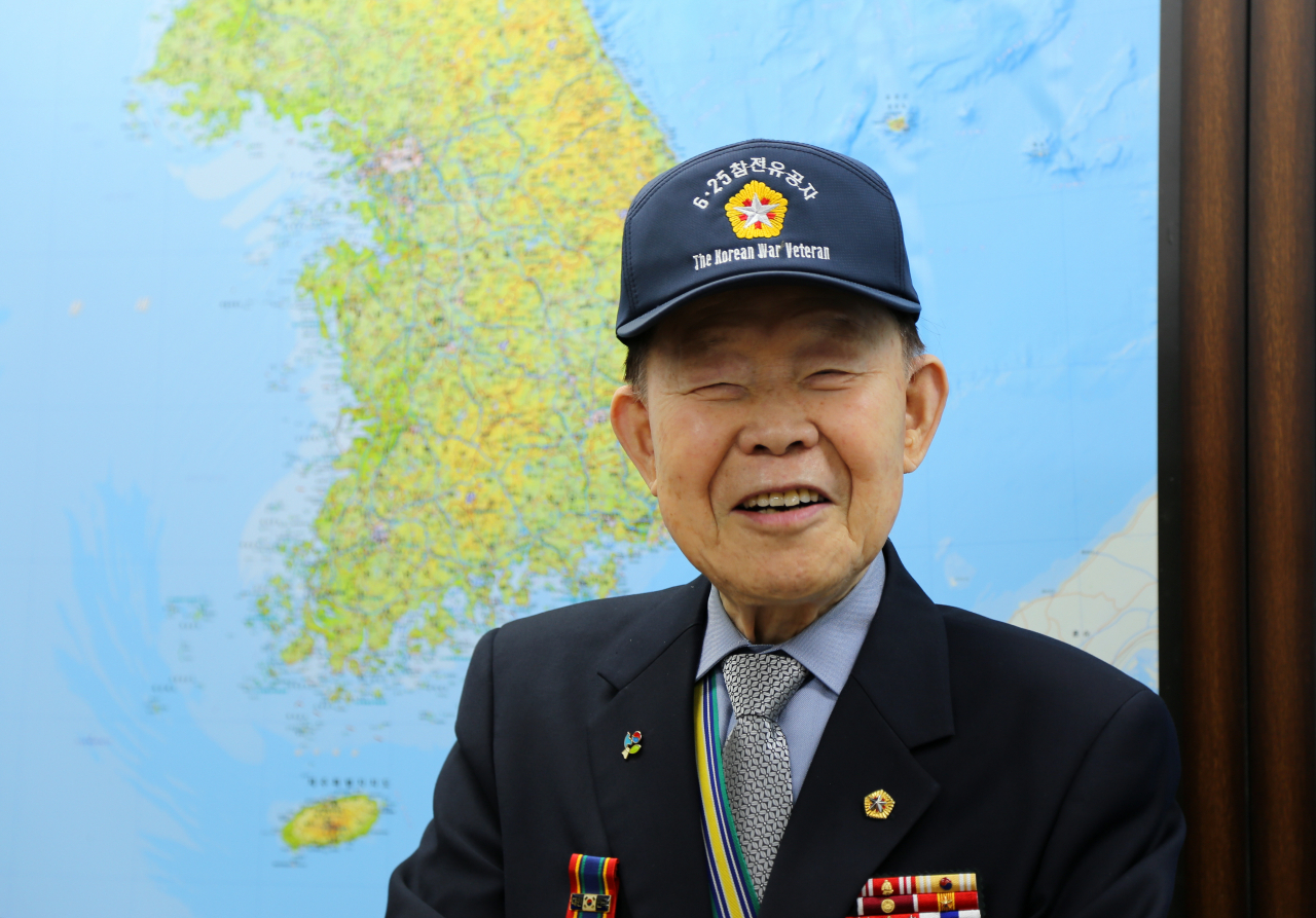 6·25전쟁과 베트남전쟁에 참전하고 육군 대령으로 예편한 김홍수 대한민국 6·25참전유공자회 경기도지부 지부장은 헤럴드경제와 인터뷰에서 “한미상호방위조약이 있었기에 대한민국의 발전이 가능했다. 한미동맹을 안보뿐 아니라 경제 등 모든 분야에서 더욱 강화해야 한다”고 강조했다. [사진=신대원 기자]