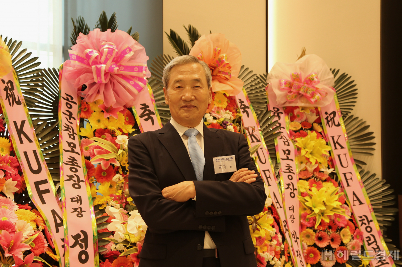 안광찬 한국-유엔사친선협회(KUFA) 회장은 헤럴드경제와의 인터뷰에서 “유엔사는 북한 공산집단의 남침으로 지도에서 사라질 뻔한 대한민국을 구한 은인”이라며 “현재도 한반도 전쟁 억제와 유사시 방위를 위한 절대적으로 중요하고 꼭 필요한 핵심 안보전략자산”이라고 강조했다. KUFA는 16일 서울 용산 육군호텔 로카우스에서 창립행사를 갖고 공식출범했다. [사진=신대원 기자]