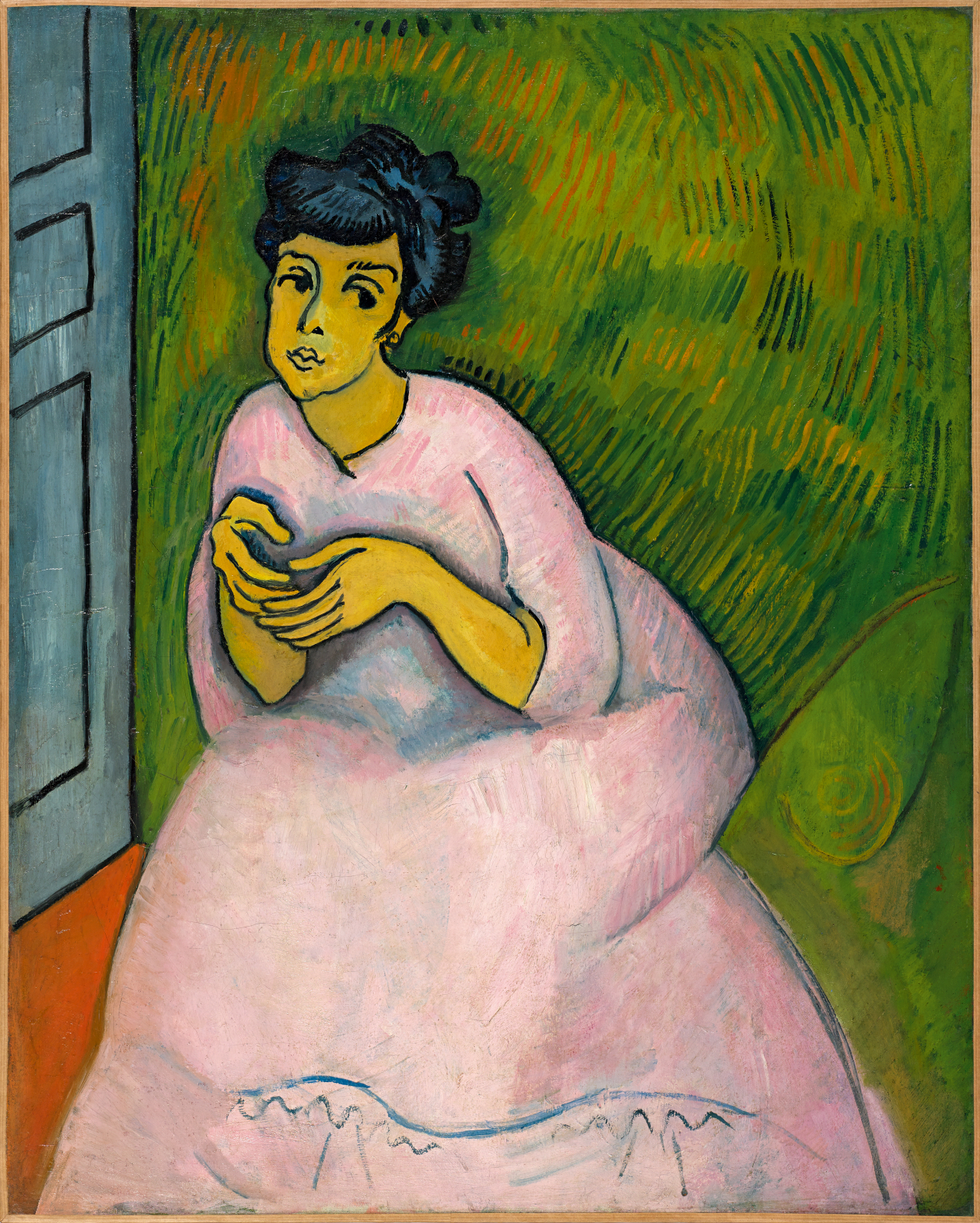 분홍색 옷을 입은 여인, 1908캔버스에 유채, 81 x 65cm &copy; Centre Pompidou, MNAM-CCI/Bertrand Pr&eacute;vost [GNC미디어 제공]