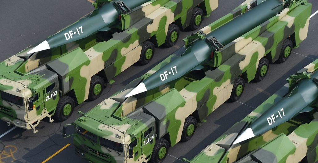 2019년 열병식에 등장한 DF-17 극초음속미사일 [인민해방군 출처]