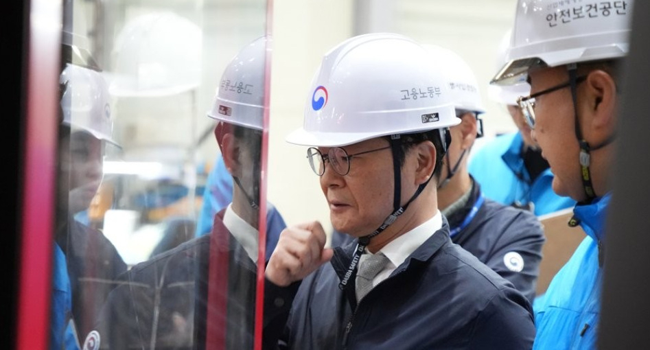 위험성평가 점검하는 이정식 고용노동부 장관[연합]