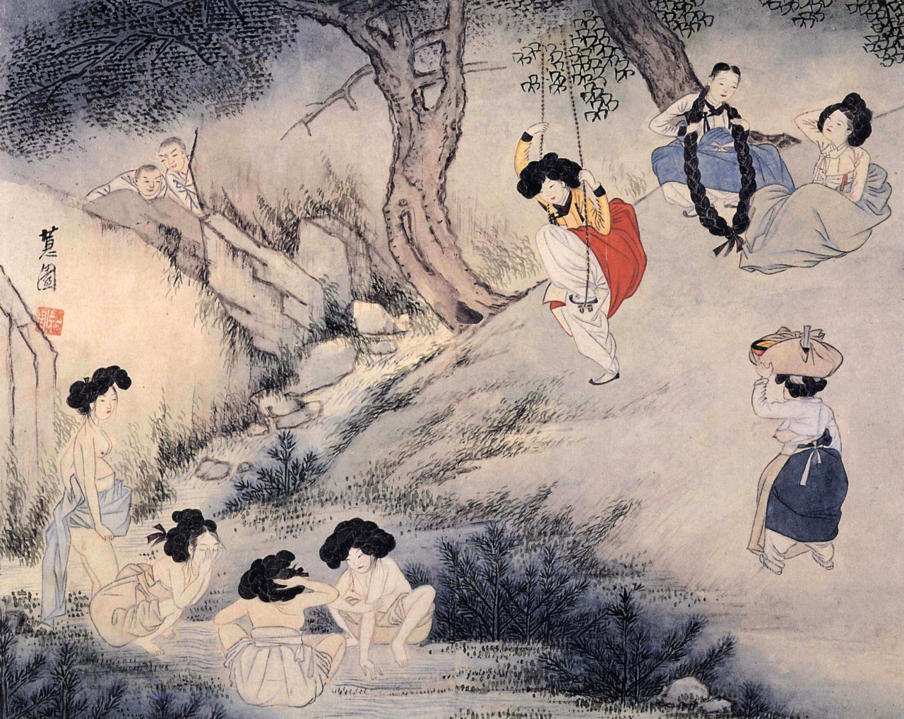 “Scenery on Dano Day” by Shin Yun-bok