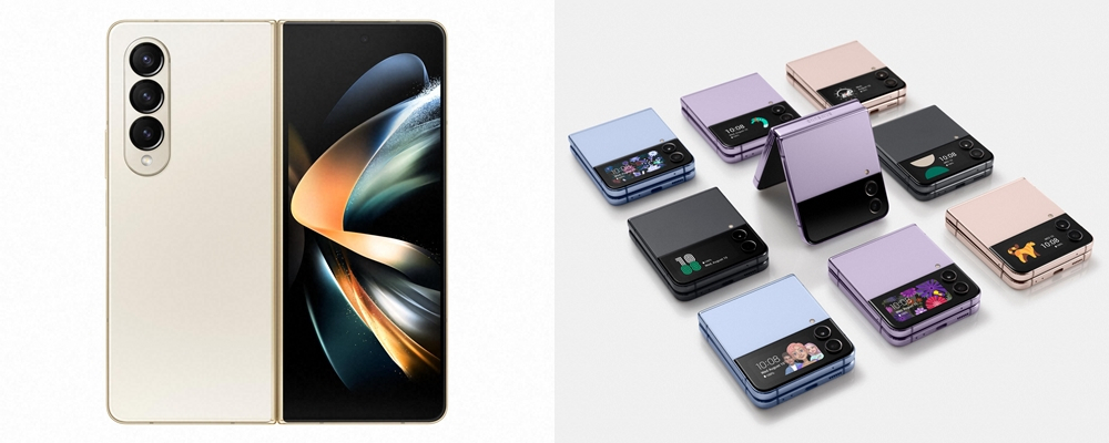 Samsung Electronics' latest Z Fold and Z Flip foldable phones (Samsung Electronics)