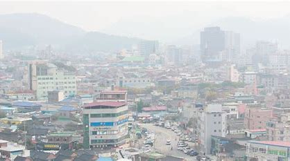 전남 미세먼지 주의보 발령