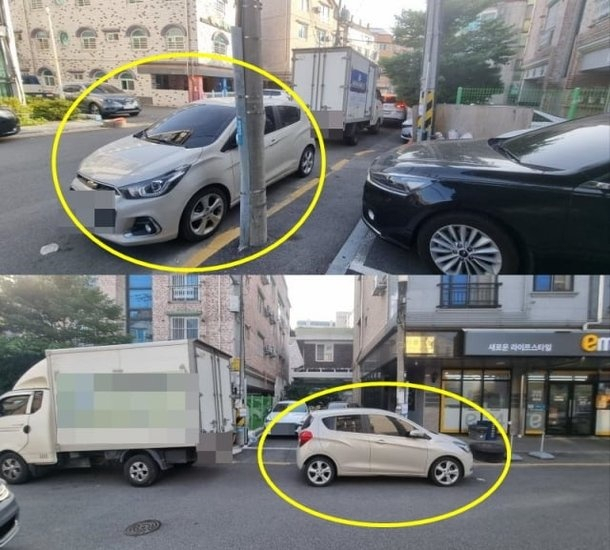 “8시 전엔 車 못뺀다”…주차장 입구 막아놓고 적반하장[여車저車]