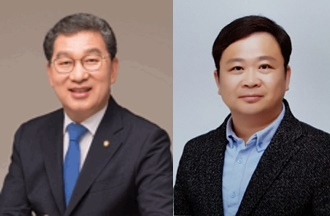 신정훈 더불어민주당 전남도당위원장(왼쪽)과 김유승 전남도당 사무처장
