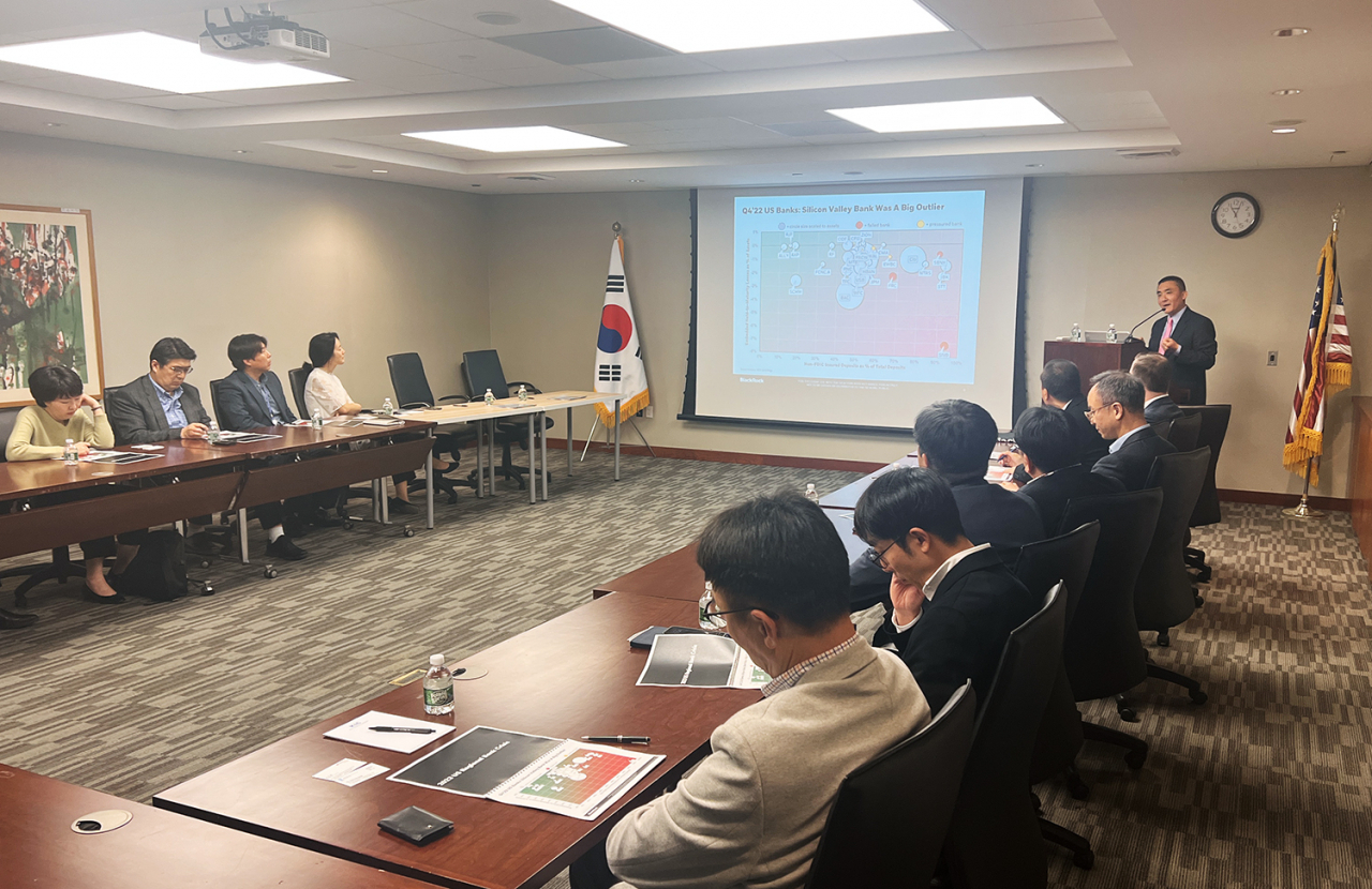 25일 오전(현지시간) 미국 뉴욕 총영사관에서 ‘제2차 뉴욕 금융인 포럼’이 개최됐다. [한국투자공사]