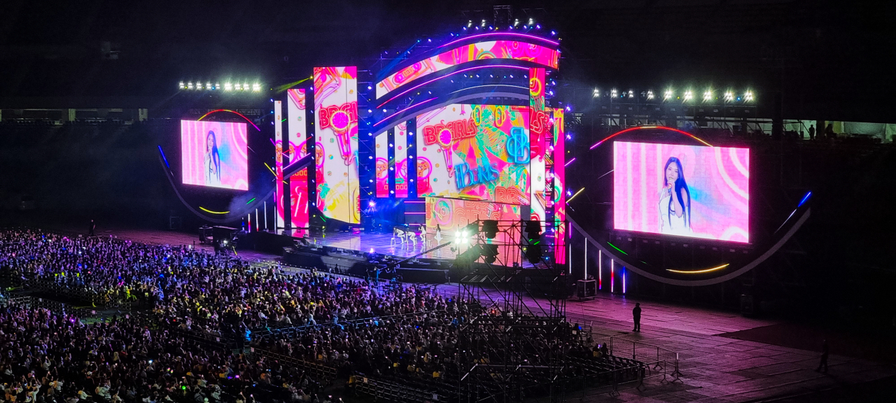 지난 27일 부산아시아드주경기장에서 열린 '제 29회 드림콘서트' 모습. [HD현대 제공]