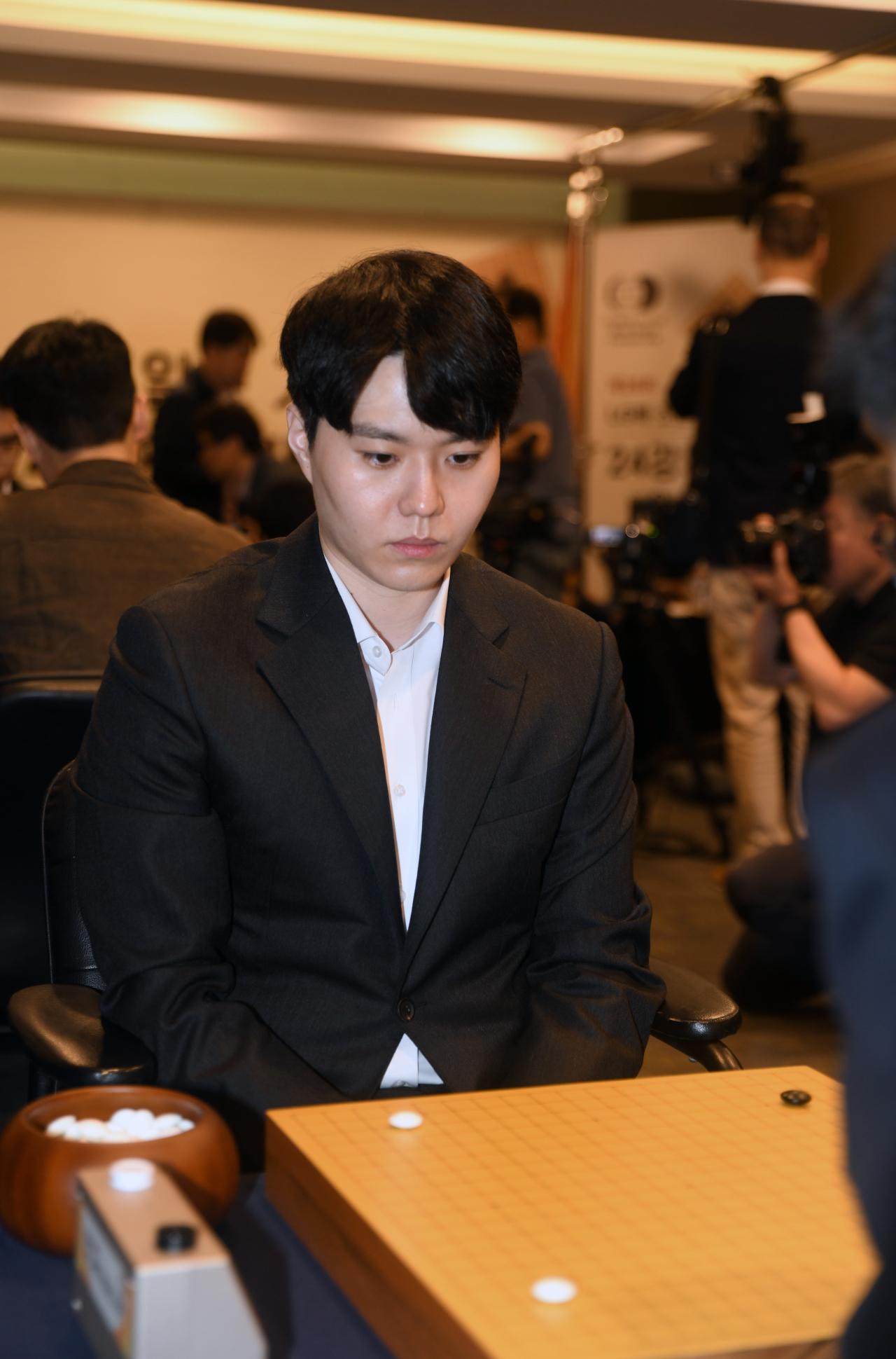 김정현이 난적 리웨이칭 9단을 꺾고 이날 유일한 한중전 승리를 거뒀다. [한국기원 제공]