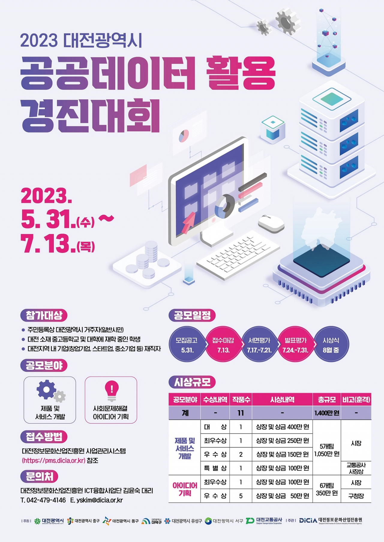 ‘2023 공공데이터 활용 경진대회’ 포스터