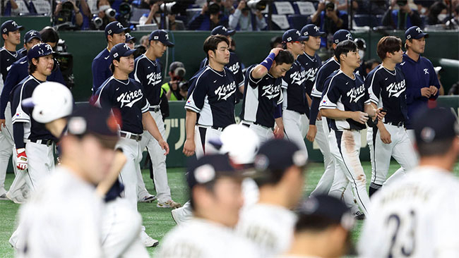 지난 3월 10일 일본 도쿄돔에서 열린 2023 월드베이스볼클래식(WBC) B조 본선 1라운드 한국과 일본의 경기가 한국의 4대13 패배로 끝났다. [연합]