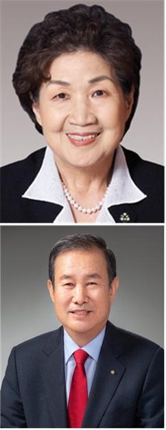 김경천 전 국회의원과 박승현 영진종합건설 회장[전남대 제공]